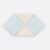 Einschlagdecke »weiße Diamante auf Pastel Blau«, KraftKids, für Babyschalen, besonders dicker Fleece, pillingfrei, für Babyschalen, besonders…