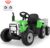 Elektro Traktor mit Anhänger, 12V 7Ah Batterie Elektrischer Traktor mit 2.4G Fernbedienung, 2 + 1 Gangschaltung, Hupe, Bluetooth, USB-Anschluss,…
