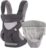 Ergobaby Babytrage 360 Cool Air Carbon Grey inkl. Neugeboreneneinsatz, 4in1 Baby Tragehilfe Rückentrage Bauchtrage