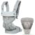 Ergobaby Babytrage »360 – Pearl Grey«, Babytragen-Set inkl. Neugeboreneneinsatz Easy Snug Bauchtrage, Rückentrage (4 Tragepositionen)