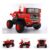 ES-Toys Elektro-Kinderauto »Kinder Elektrofahrzeug Muldenkipper«, Belastbarkeit 40 kg, Zweisitzer Ledersitz Fernbedienung