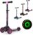Fascol Kinderroller Klappbar Roller Scooter ab 3-12 Jahre Kinderscooter mit LED Räder Tretroller Belastbarkeit bis 50 kg