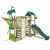 FATMOOSE Klettergerüst »Spielturm WaterWorld mit Schaukel & Rutsche, Spielhaus mit Sandkasten, Leiter & Spiel-Zubehör«