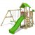 FATMOOSE Spielturm »Klettergerüst MagicMango mit Schaukel & apfelgrüner Rutsche, Kletterturm mit Sandkasten, Leiter & Spiel-Zubehör«