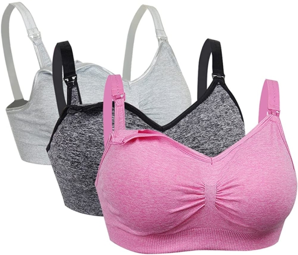 FeelinGirl Still BH ohne Bügel Komfort Schwangerschafts-BH Nahtloser Nursing Bra mit zusätzlichen BH-Verlängerungen und für Schlafen und Stillen