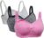 FeelinGirl Still BH ohne Bügel Komfort Schwangerschafts-BH Nahtloser Nursing Bra mit zusätzlichen BH-Verlängerungen und für Schlafen und Stillen