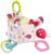 Fehn 076479 Activity-Würfel Sweetheart – Motorikspielzeug zum Aufhängen – Für Babys und Kleinkinder ab 0+ Monaten – Maße: 10 x 10 cm