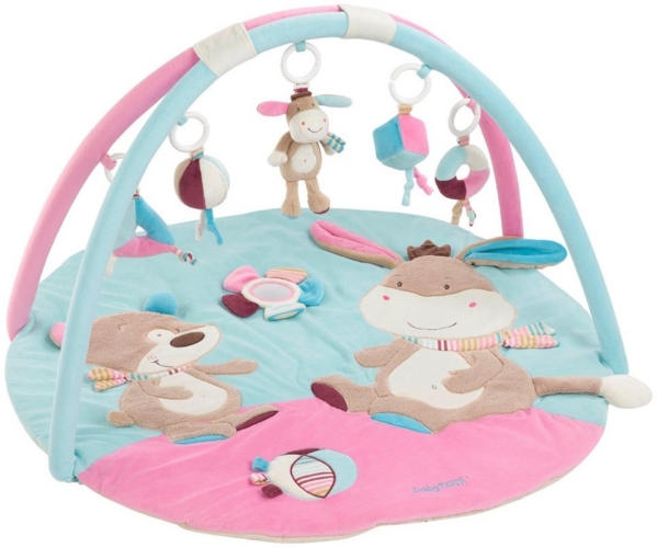 Fehn Spielbogen »Monkey Donkey 3-D-Activity-Decke Esel«, mit Krabbeldecke