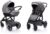Fillikid Kombi-Kinderwagen »Tiger hellgrau melange«, ; Kinderwagen