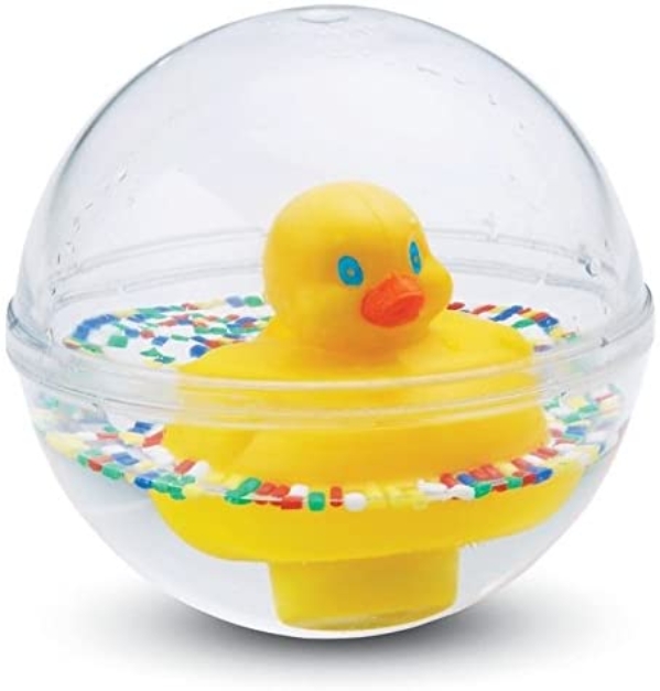 Fisher-Price 75676 – Entchenball Badespielzeug und Baby Spielzeug gelb für Baby und Kleinkinder, ab 3 Monaten
