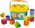 Fisher-Price FFC84 – Babys Erste Bausteine Baby Spielzeug Formensortierspiel mit Spielwürfeln und Eimer zum Verstauen ab 6 Monaten