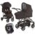Fisher-Price® Kombi-Kinderwagen »Toronto 4 Trioset – Black«, (5-tlg), 3in1 Kinderwagen-Set inkl. Babyschale