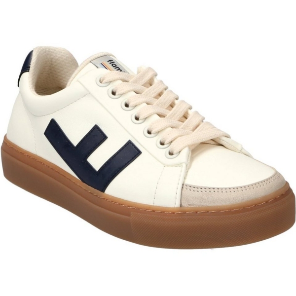 Flamingos’ Life »CLASSIC 70’s WHITE NAVY CARAMEL« Golfschuh