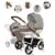 Friedrich Hugo baby’s moving art Kombi-Kinderwagen »Friedrich Hugo Simpligo, 2 in 1 Kombi Kinderwagen«, 5-Punkte-Sicherheits-Gurt, Einkaufskorb,…