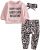 Geagodelia 3tlg Babykleidung Set Baby Mädchen Kleidung Outfit T-Shirt Top/Body + Hose/Shorts Neugeborene Kleinkinder Weiche Babyset 0-4 Jahre