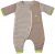 Gesslein 751180 Bubou Babyschlafsack mit Beinen und abnehmbaren Ärmeln: Temperaturregulierender Ganzjahreschlafsack, Baby Größe 70 cm, schoko/grün