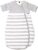 Gesslein Bubou Design 086: Temperaturregulierender Ganzjahreschlafsack/Schlafsack für Babys/Kinder, Größe 50/60, grau weiß gestreift