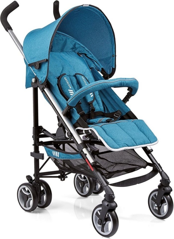 Gesslein Kinder-Buggy »S5 2+4, Petrol Meliert«, mit schwenkbaren Vorderrädern; Kinderwagen, Buggy, Sportwagen, Sportbuggy, Kinderbuggy,…