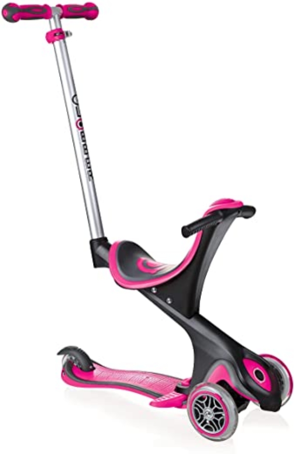 Globber Unisex kinder Scooter EVO COMFORT 5in1, pink, Einheitsgröße, 458-110