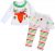 Glücksvogel 2 Stück Babykleidung Set Neugeborenes Kleinkind Baby Mädchen Weihnachten Bekleidungsset Prinzessin Tütü Shirt mit Weihnachten-Druck +…