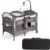 GOPLUS 3 in 1 klappbares Babyreisebett, Wickelauflage & Laufstall & Kinderbett, Reisebett auf Rollen, inkl. Musikbox, Spielbogen, höhenverstellbare…