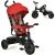 GOPLUS 4 in 1 Kinderdreirad, Baby Fahrrad mit Verstellbarem Dach & Schubstange & Sitz, Dreirad mit Klingel 2 Bremsen 3-Punkt-Sicherheitsgurt…