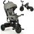 GOPLUS 4 in 1 Kinderdreirad, Baby Fahrrad mit Verstellbarem Dach & Schubstange & Sitz, Dreirad mit Klingel 2 Bremsen 3-Punkt-Sicherheitsgurt…