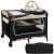 GOPLUS 4 in 1 Klappbares Reisebett, Babybett mit Wickelauflage & Rollen & Spielbogen, Babybett inkl.Matratze und Tragtasche, Babywiege Wickeltisch…