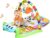 GOPLUS Baby Krabbeldecke, Erlebnisdecke mit Spielbogen, Spieldecke mit Lichtern & Musik, Abnehmbares Spielzeug, mit Spiegel, Drehbares Piano, für…