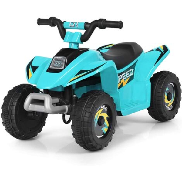 GOPLUS Elektro Kindquad ATV 6V mit Vor- und Rückwaertsschalter, Miniquad, Kinderauto, Elektrofahrzeug aus PP + Stahl, Elektro Motorrad für Kinder…