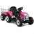 GOPLUS Kinder Elektrischer Traktor mit Anhaenger, 3-Gang Elektrofahrzeug mit Fernbedienung, 12 V Elektroauto, LED-Licht & Musik, 30 kg…