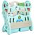 GOPLUS Kinderregal mit 4 Faecher und 2 Aufbewahrungsboxen, Kindermoebel Delfin-Form, Organizerfür Kinderzimmer, Schlafzimmer und…
