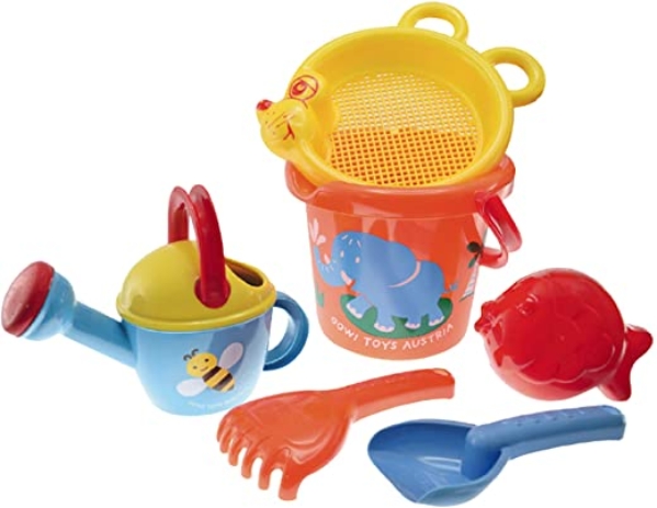 GOWI 558-38 Sand Set Maus, 6teilig, Sandkästen und Sandspielzeug