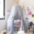 Grau Baldachin, Wenscha Baby Baldachin Betthimmel Kinder Baumwolle Bettvorhang Moskitonetz babybett für Schlafzimmer Ankleidezimmer Dekoration…