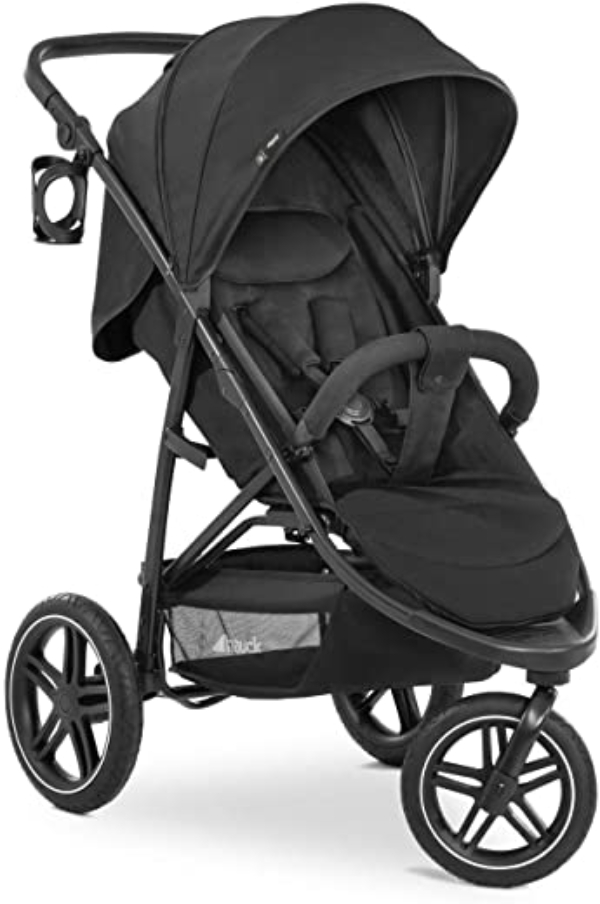 Hauck Dreirad Buggy Rapid 3R / XL Sonnen Verdeck UPF 50 + / Belastbar bis 25 kg / Schnell Faltbar / Höhenverstellbar / Liegeposition / Große All…
