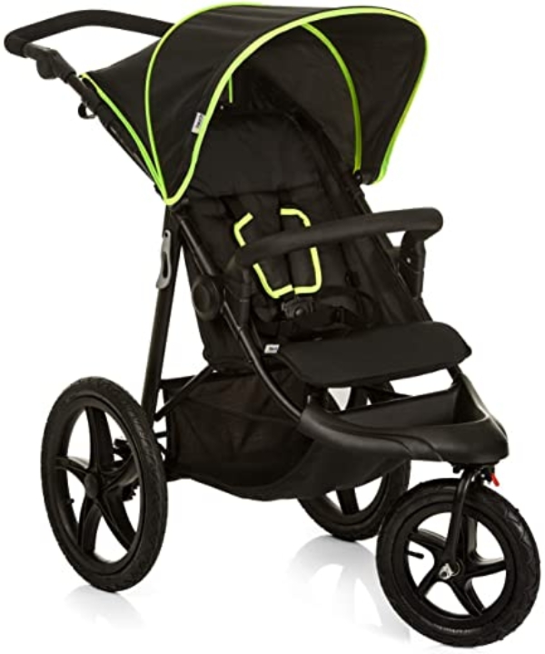 Hauck Dreirad Buggy Runner, Extra Große Luft Räder, All Terrain, Belastbar bis 25 kg, Sonnen Verdeck, Liegeposition, Höhenverstellbar, XL Korb,…