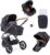 Hauck Dreirad-Kinderwagen »Pacific 3 Shop N Drive, Melange Caviar«, Kinderwagen, Jogger, Dreiradwagen, Jogger-Kinderwagen, Dreiradkinderwagen