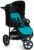 Hauck Dreirad-Kinderwagen »Rapid 3 Caviar/Türkis«, mit schwenk- und feststellbarem Vorderrad; Kinderwagen, Jogger, Dreiradwagen,…