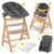 Hauck Hochstuhl »Alpha Plus Natur XXL Newborn Set« (6 Stück), Holz Hochstuhl ab Geburt, Neugeboreneneinsatz & Wippe Premium, Alpha Tray,…