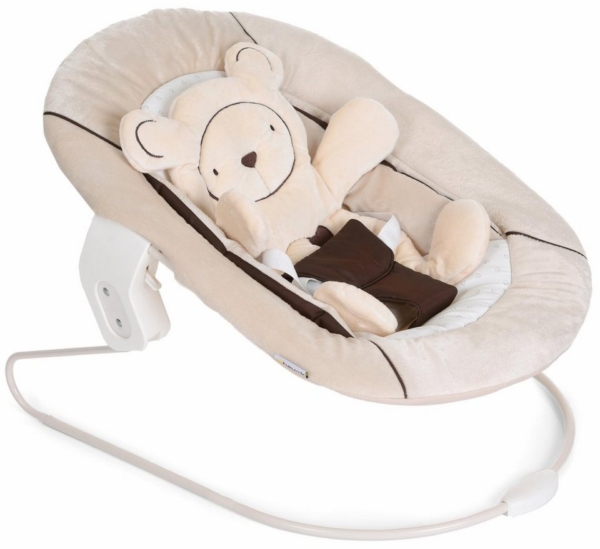 Hauck Hochstuhlaufsatz »Alpha Bouncer 2 in 1 Hearts Beige«, mit Wippgestell