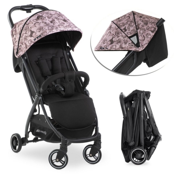 Hauck Kinder-Buggy »Swift X – Disney – Bambi«, (3-tlg), Leichter Reisebuggy (6,3 kg) inkl. Komfort-Verdeck, Liegefunktion, Einhand-Autofold und…
