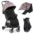Hauck Kinder-Buggy »Swift X – Disney – Bambi«, (3-tlg), Leichter Reisebuggy (6,3 kg) inkl. Komfort-Verdeck, Liegefunktion, Einhand-Autofold und…