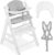 Hauck Kinder Hochstuhl Alpha Plus mit Tablett Click Tray und Sitzpolster – Mitwachsender Babystuhl aus Holz, Kinderhochstuhl ab 6 Monate,…