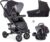 Hauck Kombi-Kinderwagen »Malibu 4 Trio Set, Black/Silver«, mit Babyschale; Kinderwagen