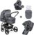 Hauck Kombi-Kinderwagen »Pacific 4 Shop N Drive, Melange Charcoal«, mit Babyschale; Kinderwagen
