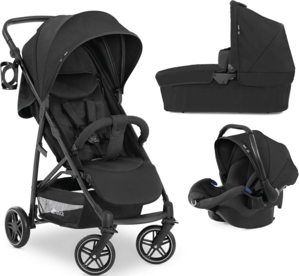 Hauck Kombi-Kinderwagen »Rapid 4R Plus Trioset«, inkl. Babywanne und Babyschale; Kinderwagen