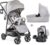 Hauck Kombi-Kinderwagen »Rapid 4S Plus Trio Set Lunar/Stone«, mit Babyschale; Kinderwagen