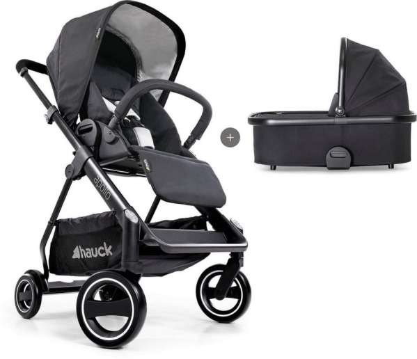Hauck Sportbuggy »Apollo Duo Set, caviar«, inkl. Babywanne und Beindecke; Kinderwagen, Buggy, Sportwagen, Kinder-Buggy, Kinderbuggy, Sport-Kinderwagen
