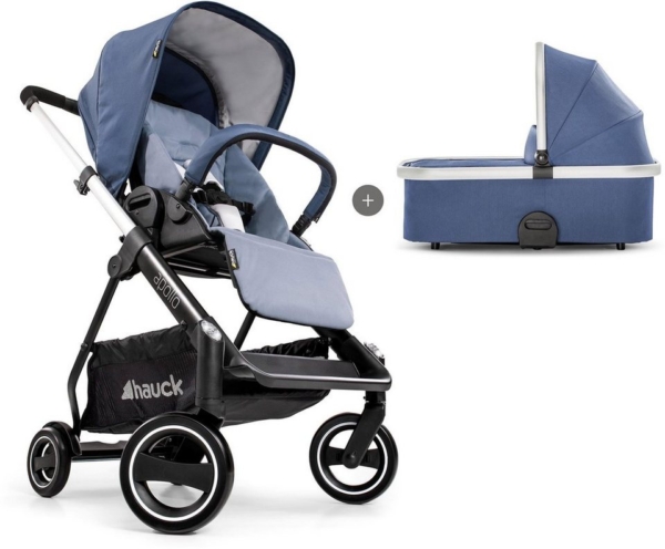 Hauck Sportbuggy »Apollo Duo Set, denim«, inkl. Babywanne und Beindecke; Kinderwagen, Buggy, Sportwagen, Kinder-Buggy, Kinderbuggy, Sport-Kinderwagen