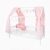 Hausbett Deko Set mit Baldachin, Wimpel und Lichterkette für Hausbetten bis zu 2m Länge in Rosa für Jungen I Mädchen Deko für Kinderzimmer I…
